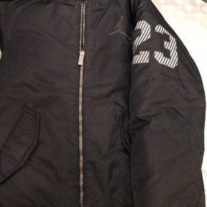 Youth Black and Grey Jordan’s Bomber Jacket